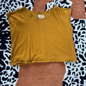 Big bud press mustard yellow top